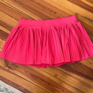 Vibrant Pink Pleated Skirt